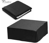 Funda para jacuzzi resistente a la intemperie para exteriores, tela impermeable, diseño con cordón ajustable, resistente a los rayos UV y resistente al agua S negro