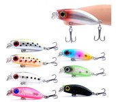 Señuelo de pesca ligero de 3,1g/3,5 cm, pesca al aire libre, mano de obra meticulosa, Micro señuelo de pesca biónico, accesorios de pesca 7