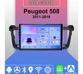 Radio con Android Carplay para Peugeot 508 2011-2018, reproductor multimedia, unidad principal, estéreo, navegación GPS, Bluetooth, WIFI, 2+32 GB 1+16GB