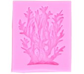 Molde de silicona con forma de coral para decoración de tartas de chocolate y fondant, molde para hornear DIY, rosa color rosa