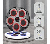 Máquina de boxeo musical con guantes, compatible con Bluetooth, montada en la pared, ajustable, LED inteligente Blue light