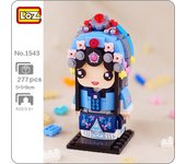 LOZ 1543 Ópera de Pekín clásica China antigua hermosa mujer modelo 3D DIY Mini bloques de construcción de juguete sin caja