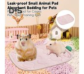 Revestimiento para jaulas de conejillos de indias, almohadilla para orina de hámster, impermeable, antideslizante, ropa de cama para conejillos de indias, almohadilla para orina de gran absorción para animales pequeños, conejos, hámsteres y ratas XXS verd