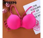 Sexy Hermosa Parte Posterior Hebilla Delantera Ropa Interior Reunida Sujetador Superior Parte Inferior Delgada Grueso Reunido Cómodo Chica Hebilla Delantera Cómodo Sujetador Transpirable 38/85