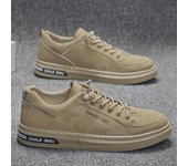 Zapatos de trabajo de verano para hombre: Calzado casual antideslizante, resistente al desgaste, moderno, versátil e impermeable para sitios de construcción EU 41 caqui