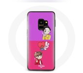 Coque pour Samsung Galaxy S9 Plus BTS BT21 Cooky Et Tata Bangtan V Et Jungkook Fanart