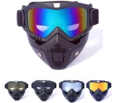 Gafas de ciclismo al aire libre a prueba de viento esquí snowboard moto de nieve máscara facial gafas One size