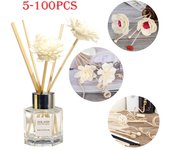 6 tipos 5-100 Uds difusor de láminas palo de repuesto DIY hecho a mano decoración del hogar varillas de repuesto para difusor de aceite de caña de ratán Extra gruesas 2x240mm