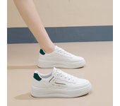 Zapatillas de deporte informales con plataforma gruesa para mujer, con cordones, cómodas para caminar, zapatillas de tenis antideslizantes transpirables para mujer, zapatos deportivos para hacer ejercicio al aire libre 35
