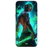 Coque maniacase pour Samsung Galaxy A8 2018 One piece Zoro 3D Manga anime Fanart