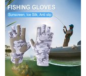 Guantes de pesca sin dedos para hombres y mujeres Equipo de pesca Paseos en bote Kayak Caza para mujeres Senderismo Correr Ciclismo CHINA