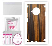 apgo Protective Skin Sticker for the back+sides compatible with Xiaomi Redmi Note 9 Pro 5G, Full Wrap Film, Foil, Vinyl - Pattern Tigerwood