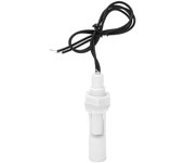 2 interruptores de flotador con sensor de nivel de agua, montaje lateral, plástico PP blanco, 16 mm, CC 110 V