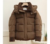 Parkas cortas de moda para mujer, novedad en abrigos con capucha, informales, holgadas, gruesas y cálidas, chaquetas para mujer, prendas de abrigo de invierno M negro