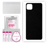 apgo Protective Skin Sticker for the back compatible with Samsung Galaxy A22 5G, Wrap Film, Foil, Vinyl - Pattern Matte Black