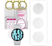 3 protectores de pantalla de hidrogel apgo para Samsung Galaxy Watch 6 de 44 mm, película de hidrogel, con capa de posicionamiento de fácil instalación