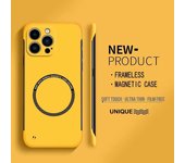 Funda magnética ultrafina de PC rígida sin marco para iPhone 15, 14, Pro Max, 13, 12 y 11 Pro Max con Magsafe, color mate iPhone 13 blanco