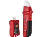 UNI-T UT25A UT25A/B, buscador automático de disyuntores, probador de enchufes con indicador LED 1 rojo