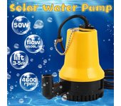 Bomba de agua Solar de 50W, 4500L/H, 5m, CC de 12V/24V, Motor sin escobillas, bomba sumergible para circulación de agua, fuente de riego, estanque de peces DC 12V