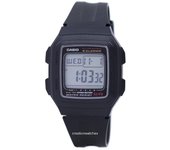 Casio Digital 5 Alarms Dual Time Illuminator F-201WA-1ADF F201WA-1ADF Reloj Hombre