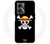 Coque Realme V23 Drapeau One Piece Pirate Rap et Chapeau de Paille - Maniacase
