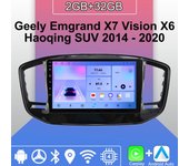 Radio con Android Carplay para Geely Emgrand X7 Vision X6 2014-2020, reproductor multimedia, unidad principal, estéreo, navegación GPS, Bluetooth, wifi, 2+32 GB 1+16GB