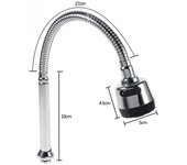 1X 304 Caño de acero inoxidable Grifo para fregadero de cocina Accesorios de tubería Conexión de una sola manija