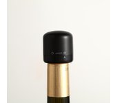 Tapón de botella de vino tinto al vacío a prueba de fugas, tapón sellado de silicona para botella de champán, tapón para conservar la frescura, barra de vino, herramientas de cocina para el hogar, 1 unidad/2 unidades Champagne-1 PC negro