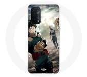 Funda Oppo A74 5G izuku Midoriya, shoto Todoroki, Bakugo Katsuki, guerra, uno para todos, my hero academia anime - Maniacase
