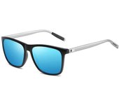 Gafas de sol polarizadas clásicas de moda con lentes grandes negras para hombres y mujeres 2