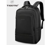 Mochila de nailon Tigernu, Mochila antirrobo de 22L para hombre, Mochila para ordenador portátil de 15,6 pulgadas, Mochila de viaje con carga USB, Mochila escolar para hombre negro