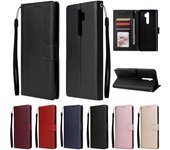 Funda de cuero con tapa para OPPO A9, A5 2020, Realme 3, 5 Pro, XT, X50, X2 Pro, Reno Z 2Z, 3 Pro, Ace A91, A81, A31 2020, F15, F11 Pro. OPPO A9 2020 negro