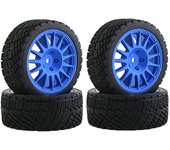 Neumáticos de goma para coche de carreras de control remoto Ruedas y neumáticos de control remoto 4 piezas de control remoto