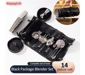 Bolsa de kit de barman profesional Juego de cóctel de acero inoxidable Juego de vino portátil Juego de licuadora Juego de vino combinado Kit portátil