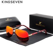 KINGSEVEN Gafas de sol de aluminio y magnesio para hombre, gafas polarizadas con revestimiento de espejo, gafas masculinas M