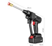 Lavadora eléctrica inalámbrica de alta potencia, 60bar, 300W, con batería recargable para cerca de coche EU plug negro