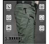 Pantalones de combate urbanos de verano Pantalones de combate para hombres Pantalones de senderismo casuales para hombres Leggings para hombres Pantalones impermeables XXXXXL caqui