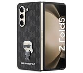Funda con monograma Saffiano de Karl Lagerfeld Ikonik Pin para Samsung Galaxy Z Fold 5 - Negro