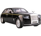 Juguete modelo de coche Phantom Diecast a escala 1/20, vehículo de juguete extraíble con sonido y luz para niños pequeños y niñas, colección de regalos 1/20-27.5x8.7x7.5cm negro