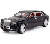 Coche modelo fantasma a escala 1/20, coche de juguete con retroceso de aleación de zinc, modelo de coche de fundición a presión de metal con sonido y luz para regalo para niños y niñas 1/20-24.9x9x6cm negro