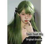 Peluca larga y lisa de lolita de verano con flequillo realista - Conjunto completo