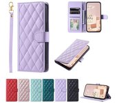 Funda de cuero con tapa para Honor 9, 10, 10x, 200 Pro Lite, 20s 5g, con ranura para tarjetas, función atril, tipo billetera. Honor 200 5g púrpura