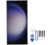 Reemplazo de pantalla para Galaxy S23 Ultra 5G, pantalla AMOLED de 6,8 pulgadas, ensamblaje digitalizador de pantalla táctil negro