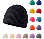 Gorro de lana para mujer, sombrero de pescador plegable, sombrero de moda informal One Size color rosa