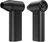 Ventilador de mano inalámbrico para exteriores, compacto, de alta velocidad, 130 000 RPM, 52 ms, para acampar 0 negro