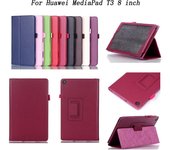 Funda con soporte abatible inteligente para Huawei MediaPad T3 de 8 pulgadas, funda de lujo para tableta de cuero PU con función de encendido y apagado automático MediaPad T3 8 inch azul cielo