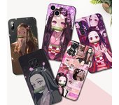 Funda de TPU negra para Samsung Galaxy F23 M12 M22 M23 M32 4G M52 5G M30S M21 Demon Slayer Kamado Nezuko Samsung M52 5G