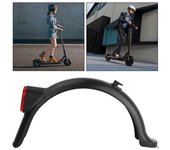 Guardabarros trasero para scooter eléctrico Guardabarros trasero Construcción duradera Fácil instalación Guardabarros trasero para scooter con luz trasera para Xiao Mi 4 Pro Sets