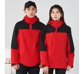 Ropa de trabajo de otoño e invierno, chaquetas para exteriores, ropa de trabajo de dos piezas tres en uno para hombre y mujer, ropa de montañismo a prueba de viento. XS