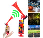 Bocina de Aire para Animar en Fútbol con Voz Fuerte Mini Bocina de Aire de Bomba Manual Portátil Bomba de Aire Bocina para Competición Deportiva azul